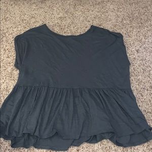 Loft short sleeve peplum top!